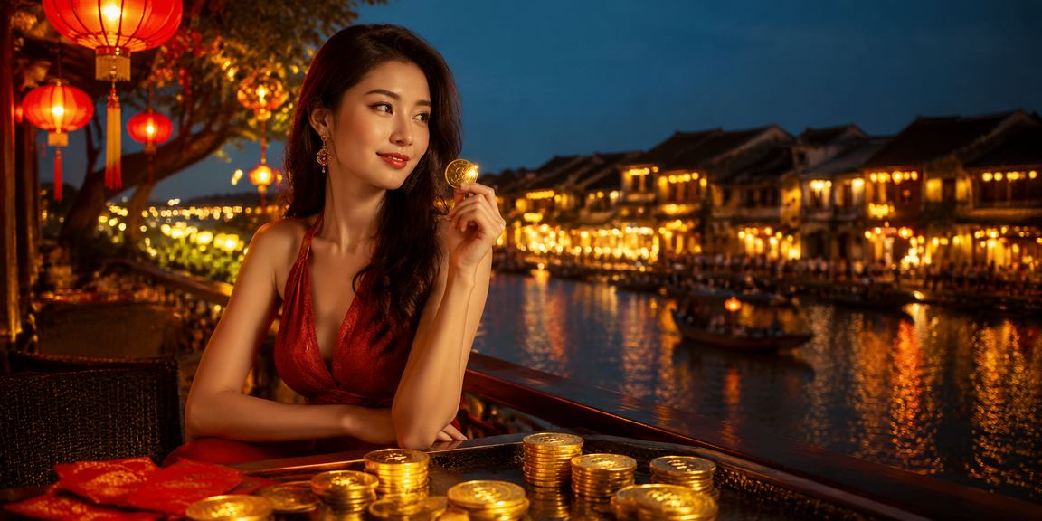 Người dùng tại Hội An xem cược thể thao trên điện thoại bên ly cà phê buổi sáng