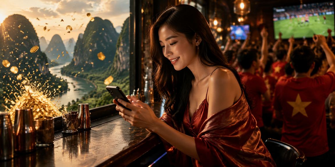 Người dùng Ninh Bình trải nghiệm casino di động với trang phục truyền thống Việt Nam